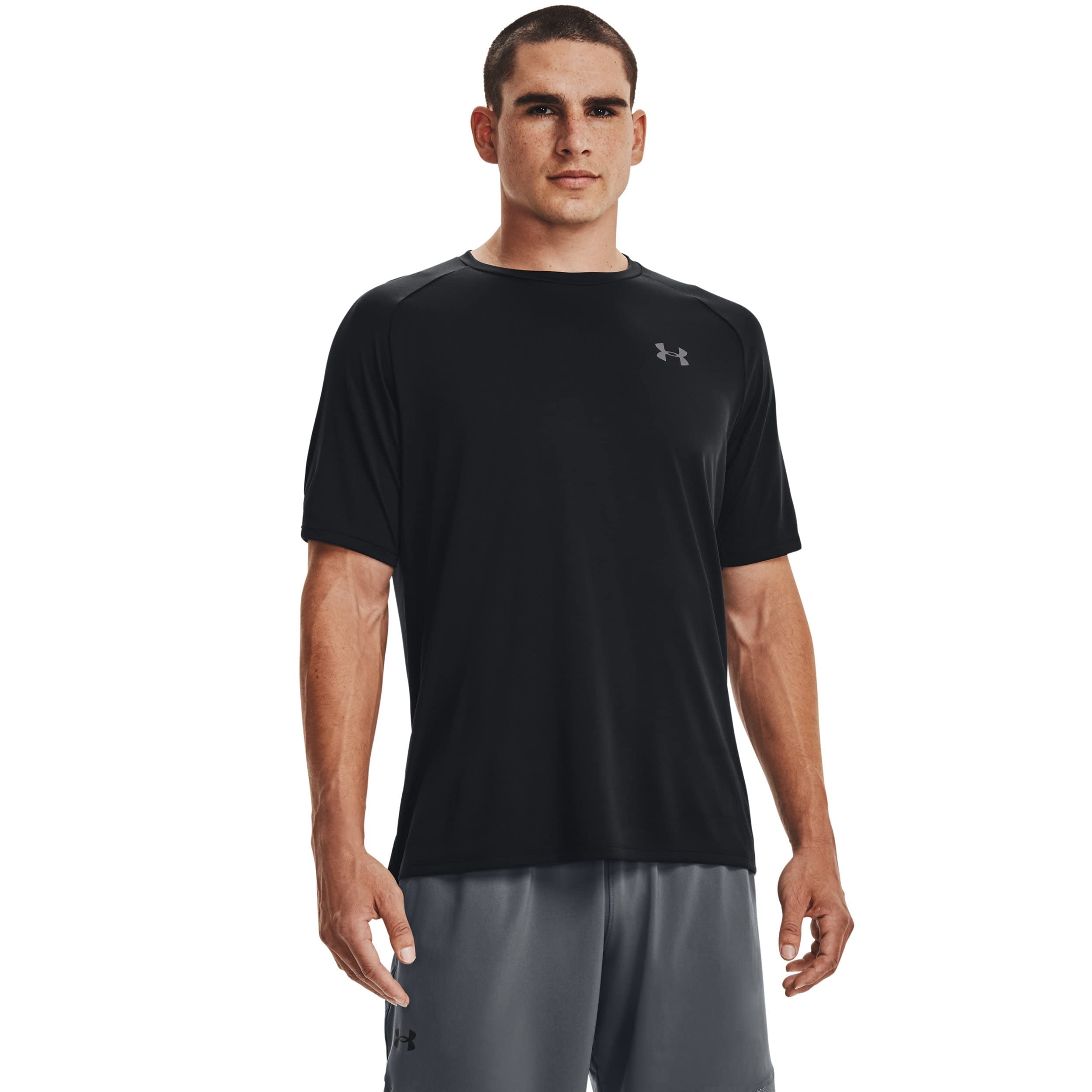 61Eq6uGx22L.jpg Under Armour Men's Tech 2.0 Short-Sleeve T-Shirt , Black (001)/Graphite, X-Large - Image 1