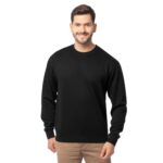 Fruit of the Loom Men's Eversoft Fleece Sweatshirts & Hoodies, Sweatshirt-Black, Large
